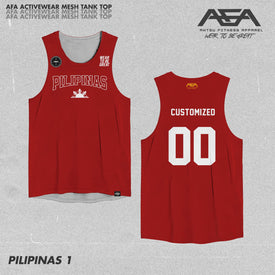 FIBA World Cup-Inspired AFA Activewear Mesh Tank Top