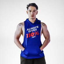 Load image into Gallery viewer, Always Gives 110% Openside Sleeveless Hoodie