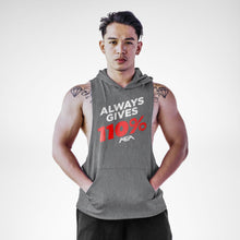 Load image into Gallery viewer, Always Gives 110% Openside Sleeveless Hoodie