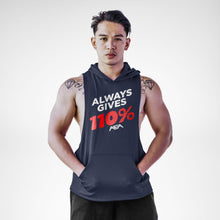 Load image into Gallery viewer, Always Gives 110% Openside Sleeveless Hoodie