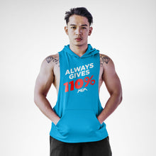 Load image into Gallery viewer, Always Gives 110% Openside Sleeveless Hoodie