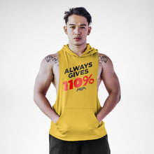 Load image into Gallery viewer, Always Gives 110% Openside Sleeveless Hoodie