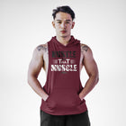 Hustle That Muscle Openside Sleeveless Hoodie