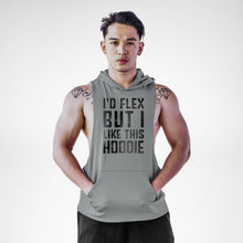 Load image into Gallery viewer, I'd Flex But I Love This Sleeveless Hoodie