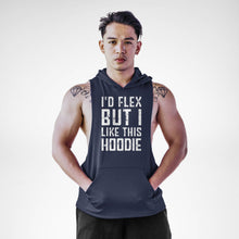 Load image into Gallery viewer, I'd Flex But I Love This Sleeveless Hoodie