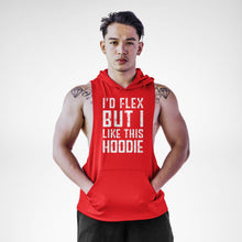 Load image into Gallery viewer, I'd Flex But I Love This Sleeveless Hoodie
