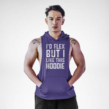 Load image into Gallery viewer, I'd Flex But I Love This Sleeveless Hoodie