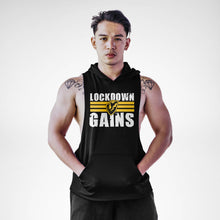 Load image into Gallery viewer, Lōckdown Gains Sleeveless Hoodie