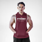 Stay Strong Never Give Up Sleeveless Hoodie