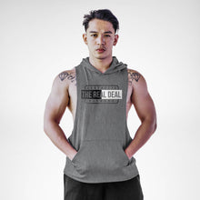Load image into Gallery viewer, The Real Deal Aesthetic Fitness Sleeveless Hoodie