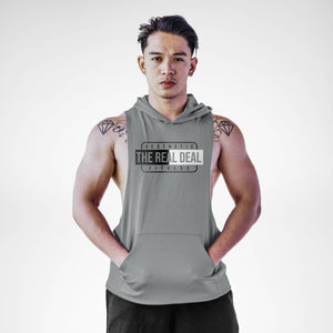 The Real Deal Aesthetic Fitness Sleeveless Hoodie