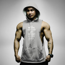 Load image into Gallery viewer, AH133 No Goal Was Ever Met Sleeveless Hoodie