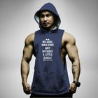AH133 No Goal Was Ever Met Sleeveless Hoodie