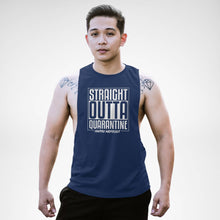 Load image into Gallery viewer, Straight Outta Qūārantine Awtsu Workout Openside Tank Top