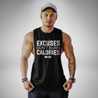 AM116 Excuses Don't Burn Calories Openside Tank Top