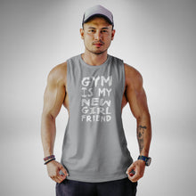 Load image into Gallery viewer, AM117 Gym Is My New Girlfriend Openside Tank Top