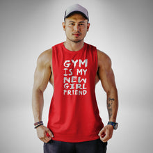 Load image into Gallery viewer, AM117 Gym Is My New Girlfriend Openside Tank Top