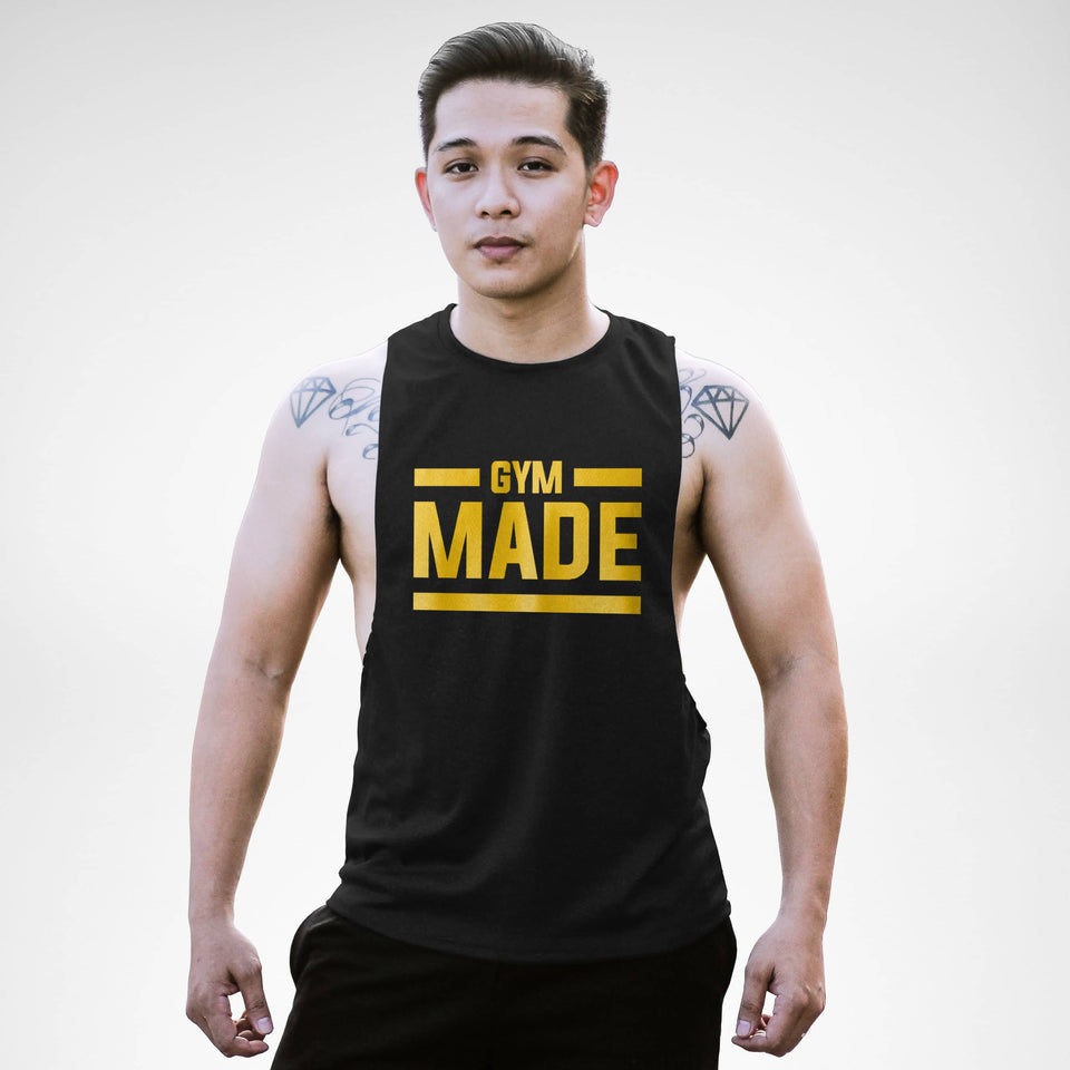 AM127 Gym Made Openside Tank Top