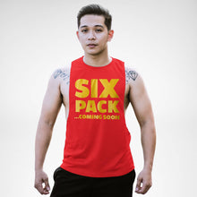 Load image into Gallery viewer, AM128 Six Pack Coming Soon Openside Tank Top