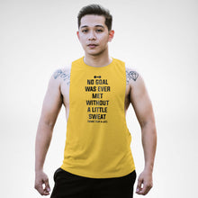 Load image into Gallery viewer, AM133 No Goal Was Ever Met Without A Little Sweat Openside Tank Top