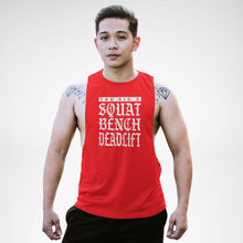 Load image into Gallery viewer, AM157 Squat Bench Dēadlift Openside Tank Top