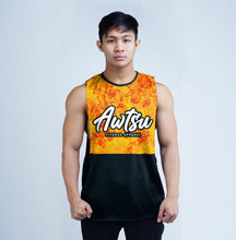 Load image into Gallery viewer, AFA Yellow Floral Sublimation Openside Tank Top