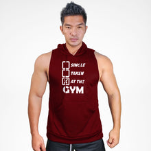 Load image into Gallery viewer, SMH120 Single Taken At The Gym Sweat Muscle Hoodie