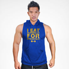 Load image into Gallery viewer, SMH136 I Eat Dumbbells For Breakfast Sweat Muscle Hoodie