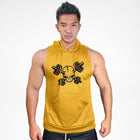 SMH149 Crossed Barbell Skull Sweat Muscle Hoodie