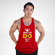 Load image into Gallery viewer, STR107 Monsters Do Exist Bodybuilder Stringer Tank Top