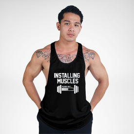 STR114 Installing Muscles Bodybuilder Stringer Tank Top