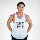 STR114 Installing Muscles Bodybuilder Stringer Tank Top