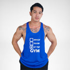 STR120 Single Taken At The Gym Bodybuilder Stringer Tank Top