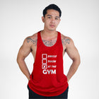 STR120 Single Taken At The Gym Bodybuilder Stringer Tank Top