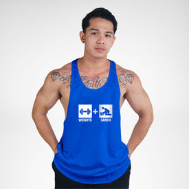 STR135 Weights + Cardio Bodybuilder Stringer Tank Top