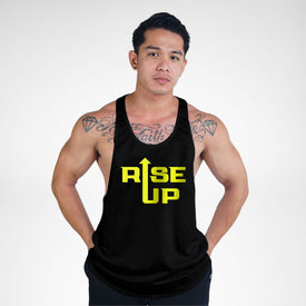 STR162 Rise Up Bodybuilder Stringer Tank Top
