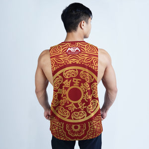 Year Of The Tiger Five Elements Sublimation Openside Tank Top