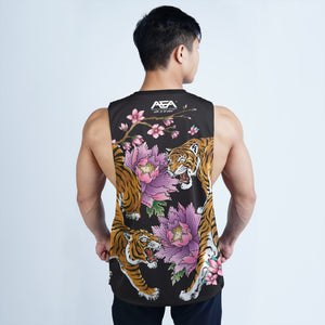Year Of The Tiger Yin Yang Tiger Sublimation Openside Tank Top