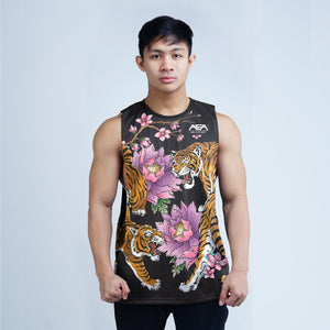 Year Of The Tiger Yin Yang Tiger Sublimation Openside Tank Top