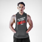 Always Gives 110% Openside Sleeveless Hoodie