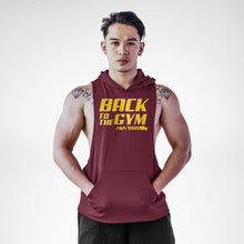 Load image into Gallery viewer, Back To The Gym New Openside Sleeveless Hoodie