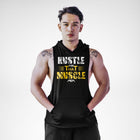 Hustle That Muscle Openside Sleeveless Hoodie