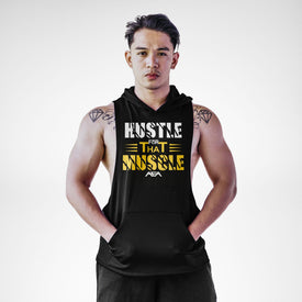 Hustle That Muscle Openside Sleeveless Hoodie