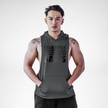 Load image into Gallery viewer, Lōckdown Gains Sleeveless Hoodie