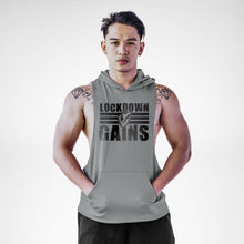 Load image into Gallery viewer, Lōckdown Gains Sleeveless Hoodie