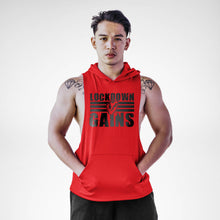 Load image into Gallery viewer, Lōckdown Gains Sleeveless Hoodie