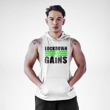Load image into Gallery viewer, Lōckdown Gains Sleeveless Hoodie