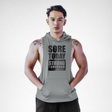 Load image into Gallery viewer, Sore Today Strong Tomorrow Openside Sleeveless Hoodie