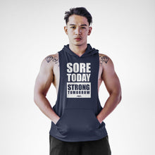Load image into Gallery viewer, Sore Today Strong Tomorrow Openside Sleeveless Hoodie