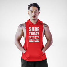 Load image into Gallery viewer, Sore Today Strong Tomorrow Openside Sleeveless Hoodie